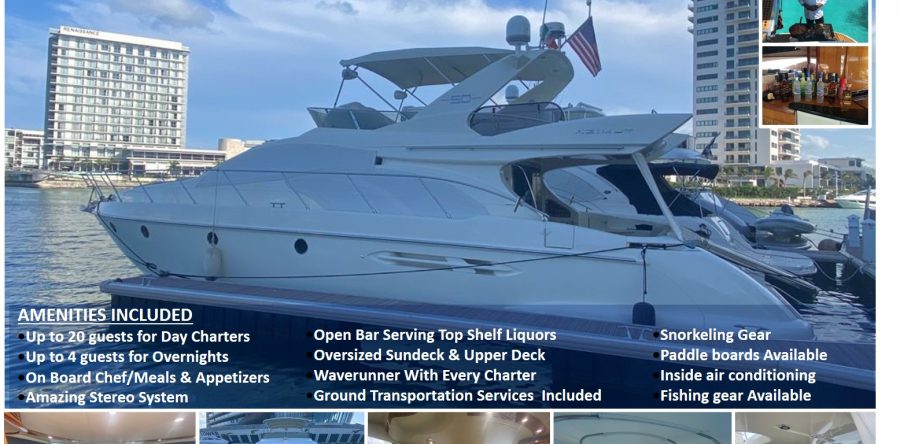 50’ Azimut With Flybridge Luxury Yacht